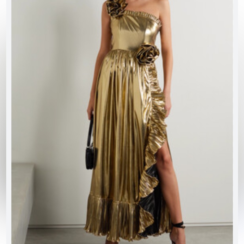 LoveShackFancy Fazal Gown in Gold